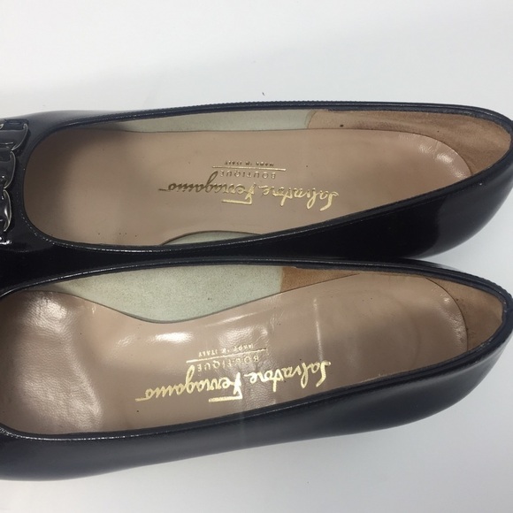 Salvatore Ferragamo Black Patent Leather 9.5 AAA - Picture 4 of 8